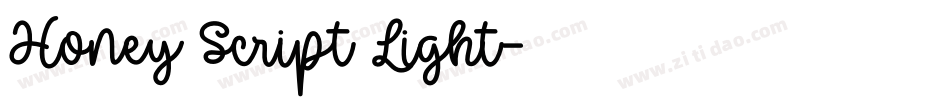 Honey Script Light字体转换